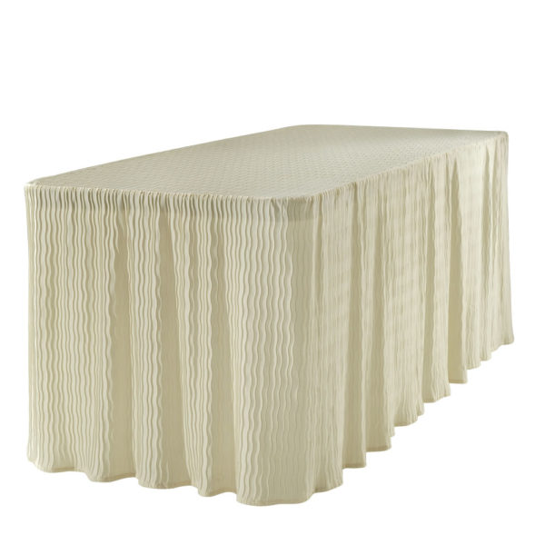 6 foot natural rectangular table cloth