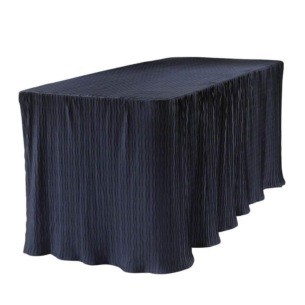 6 foot navy rectangular table cloth
