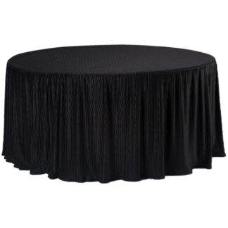 60 Inch Round black Tablecloth