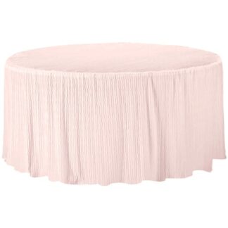 60 Inch Round Blush Cloth Made for round Folding Tables