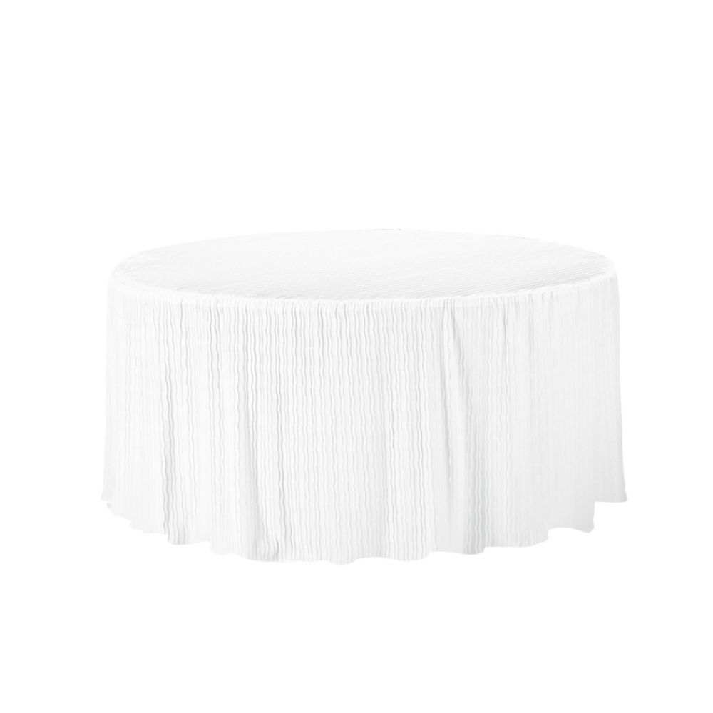 72 Inch Round White Tablecloth – The Folding Tablecloth